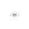 Lampa wpuszczana EGINA LED 5W 3000k (10548) - Nowodvorski
