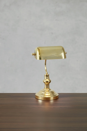 BANKERS Table 42cm 1L Brass (108977) Markslojd