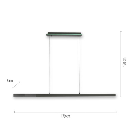 Q-ARIAN LAMPA WISZĄCA ANTRACYT (2569-13) - Paul Neuhaus