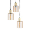 Lampa wisząca SIERRA GOLD 3 PŁ (6667) - TK Lighting