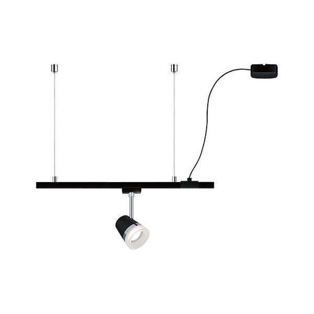 URail Cable zasilanie Suspen. Rail Czarny-mat max. 1000W 2000mm 230V metal/twszt (PL95418) - Paulmann