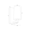Kinkiet 1 pł. CAMELOT PLUS (8056) - Argon