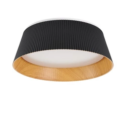 Plafon z efektownym kloszem FRILL LED czarny 45 cm (ST-DL6487-C-BK) - Step into Design