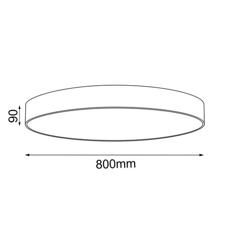 Plafon Sengo 80 - Biały (90 mm)   (1299) - Shilo