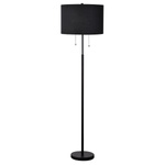 Lampa stojąca Fogo 2xE27 czarna (LP-0304/2F BK) - Light Prestige