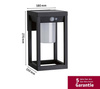 Outdoor Solar kinkiet Marisol IP44 3000K PIR (PL94572) - PAULMANN