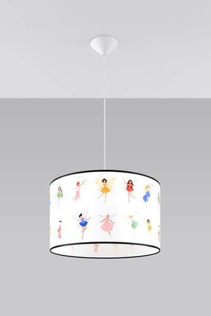 Lampa wisząca do pokoju dziecka bajkowy wzór WRÓŻKI 40 (SL.1417) - Sollux Lighting