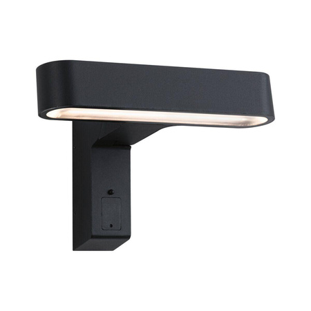 Oprawa elewacyjna ITO LED poziomy IP44 7W 3000K czujnik PIR+ zmierzchu 230V antracyt (PL94548) - PAULMANN
