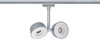 URail System Spot Double Pellet 2x4W Chrom Mat/Biały 230V (PL95471) - PAULMANN
