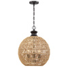 Lampa wisząca Casablanca - 3 źródła światła - Palladiański brąz (QZ-CASABLANCA-3P-PBZ) - Elstead Lighting