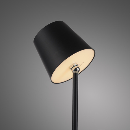 Przenośna, ładowana lampa stołowa BOTERIA CZARNY (19251-18) - Paul Neuhaus