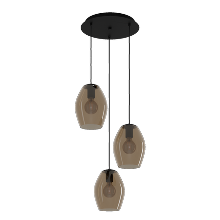 Lampa wisząca ESTANYS 1 czarna (390161) - EGLO
