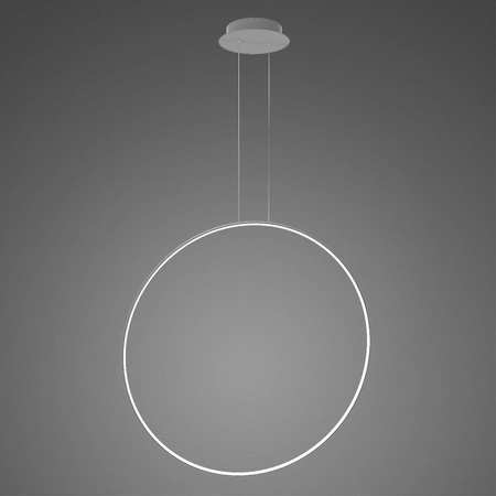 Lampa wisząca Ledowe okręgi No.1 X Φ100 cm in 3k srebrny ściemnialna  Altavola Design (LA073/X_100_in_3k_silver_dimm) - ALTAVOLA DESIGN