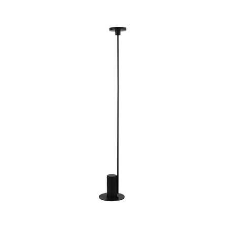 LED FLOR LIGHT 12W 3000K METAL ACRYLIC BLACK (22065 Zambelis) - Zambelis