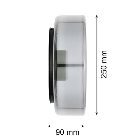 Szklany nowoczesny kinkiet TAMPA (8833) - Argon