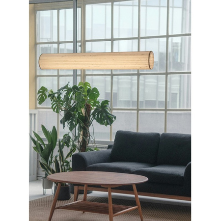 Lampa wisząca Orba 100 z materiałowym abażurem H-18 verso beige ( 66644 ) - Ramko