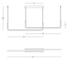 PENDANT LED LIGHT 40W 3000K ALUMINIUM-SILICONE BLACK MATT (22010 Zambelis) - Zambelis