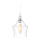 Lampa wisząca LONGIS II  przewód czarny (10134109) - KASPA - żyrandol