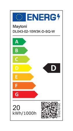 Lampa wpuszczana Alfa LED (DL043-02-10W3K-D-SQ-W) - Maytoni