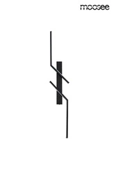 Minimalistyczny czarny kinkiet MAISON 60 (MSE1501100411) - Moosee