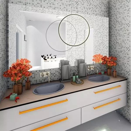 Lampa wisząca Ledowe Okręgi No.1 X 40cm czarny 3k Dali (LA073/X_40_in_3k_black_Dali) - ALTAVOLA DESIGN