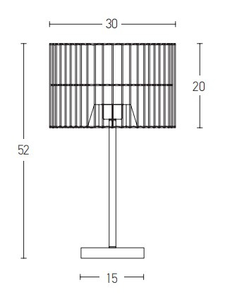 E27 MAX 40W RATTAN &IRON MATERIAL  BLACK  ON OFF SWITCH (20238 Zambelis) - Zambelis
