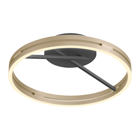 PURE LOOP LAMPA SUFITOWA CZARNY/MATOWY MOSIĄDZ (6552-68) - Paul Neuhaus