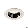 NUMINOS® DL M, wewnętrzna oprawa sufitowa wpuszczana LED, biała/chrom 4000 K 40°, zawiera sprężyny liściaste (1003906) - SLV