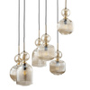 SOPHIA COGNAC LAMPA WISZĄCA 6XE14 (11044) - TK Lighting