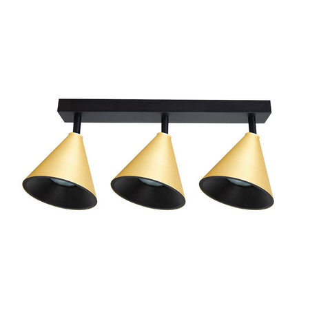 Oprawa Cone Spot Złoty 3xGU10 (ML1122) - Milagro