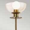 Kinkiet Sylvia - 1 źródło światła - Szczotkowane złoto (ALM-SYLVIA-1WB-BG-CL) - Elstead Lighting