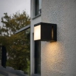 Nowoczesny kinkiet zewnętrzny CUBIC IP54 18W 3000K BK (AZ6687) Azzardo