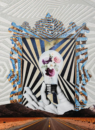 Obraz TURN LIFE ON 88x110 cm (KH1501100254) - King Home