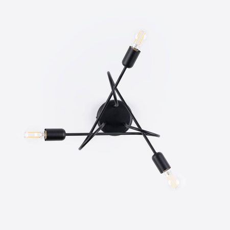 Żyrandol SUPEŁ 3 czarny (SL.1434) - Sollux Lighting