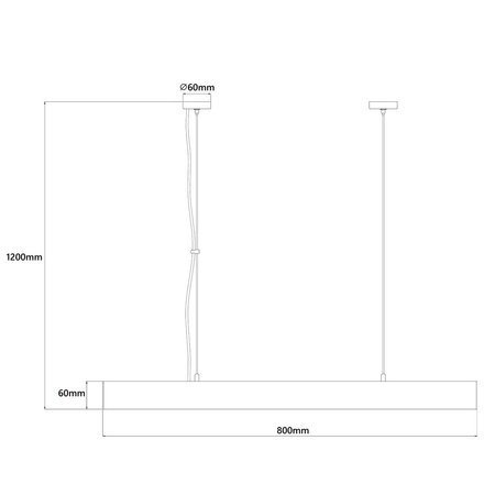 Lampa wisząca Cali M LED CCT Tuya biała  (LP-1301/1P M WH Smart) - Light Prestige
