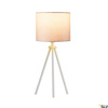 FENDA podstawa lampy stołowej II E27, lampa stołowa indoor, kolor biały, bez klosza (1003032) - SLV