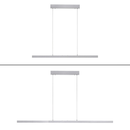 Rozsuwana i regulowana lampa wisząca ADRIANA COMFORT LIFT SREBRNY (2598-95) - Paul Neuhaus