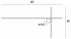 Kinkiet ARNE 60 cm IP44 (W0369) - MAXLIGHT