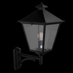 Kinkiet zewnętrzny LONDON 490 BLACK E27 LED 11W Norlys