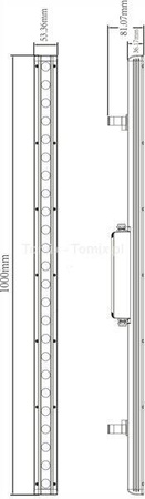 Kinkiet zewnętrzny LED WALLWASHER CAPH 66W 3000K (D732072)
