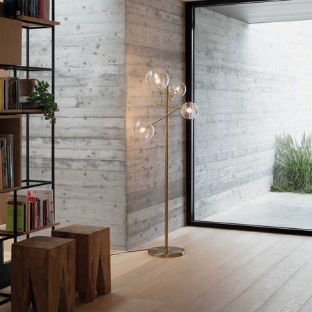 Lampa Stojąca EQUINOXE Mosiądz (EQUINOXE_PT4_OTTONE) - Ideal Lux
