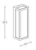 OUTDOOR WALL LIGHT LED 9W BLACK (E202 Zambelis) - Zambelis