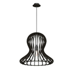 Lampa wisząca Octo - Czarna sklejka (440 mm)   (5020) - Amplex