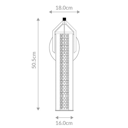 Kinkiet Espada - Polerowany chrom (QN-ESPADA-1W-PC) - Quintiesse