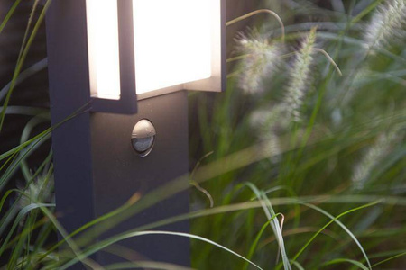 Lampa Stojąca Zew. QUBO - CZUJNIK RUCHU Kol. Antracyt 3000K (7193004118) - Lutec