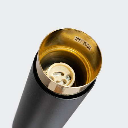 Punktowa lampa sufitowa NERO 22,5 czarny/złoty (SL.1411) - Sollux Lighting
