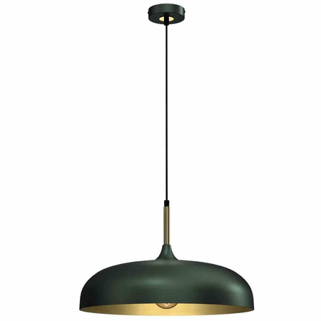 Lampa wisząca LINCOLN GREEN/GOLD 1xE27 45cm (MLP7900) - Milagro