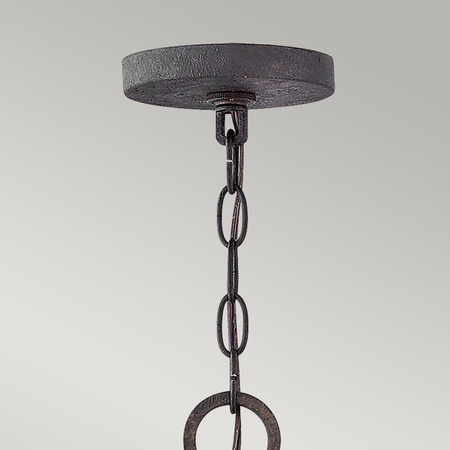 Latarnia wisząca Sawyer - 9 źródeł światła - Imitacja drewna (HK-SAWYER9-SQ) - Elstead Lighting