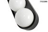 Lampa ścienna DROPS 3 czarna (MSE010100272) - Moosee