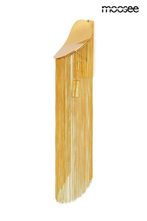 Lampa ścienna LAMBADA łańcuszki złota (MSE010100374) - Moosee